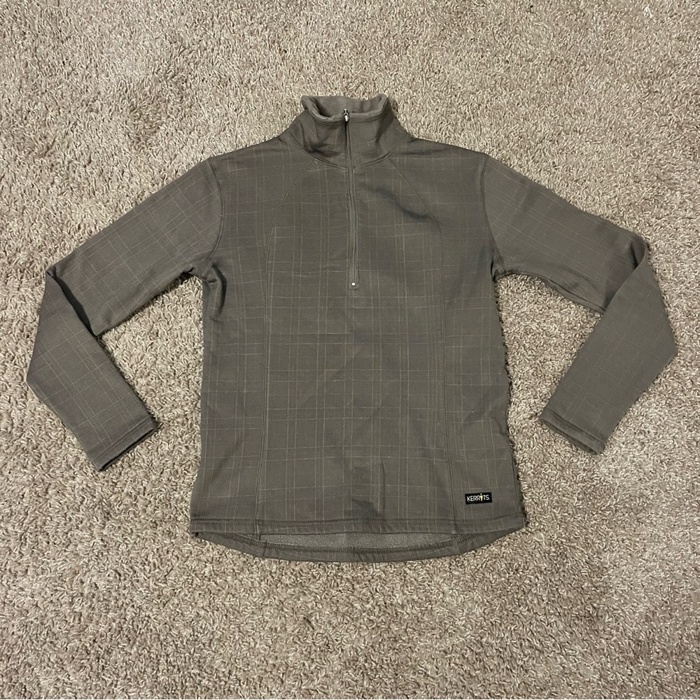 Women’s Small Brown Kerrits Horseback Riding Quarter Zip Jacket. Good Condition.